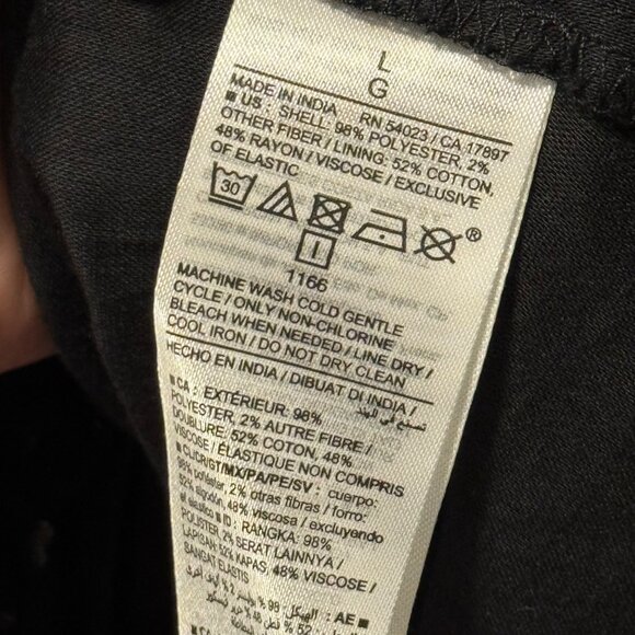 Old Navy Womens Black Metallic Dot Long Sleeve Dress Size L. NWT - Picture 3 of 12